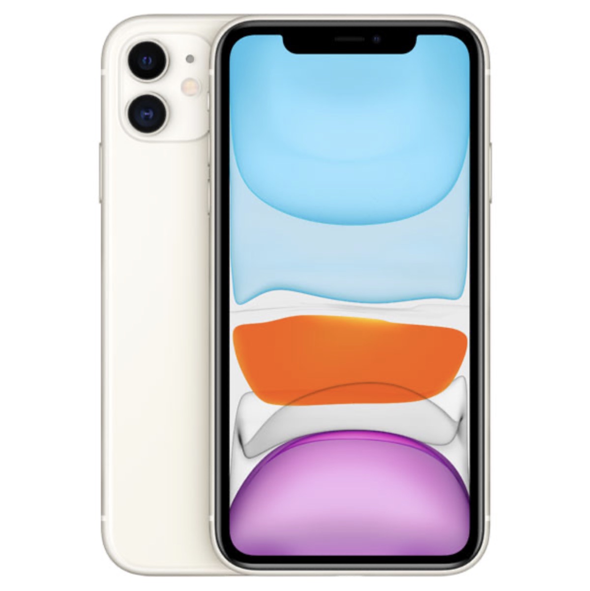 iPhone 11 — back panel showing dual-camera system with Night Mode