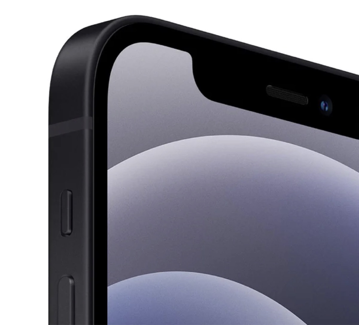 iPhone 12 — back panel showing dual-camera system and aerospace-grade aluminium frame