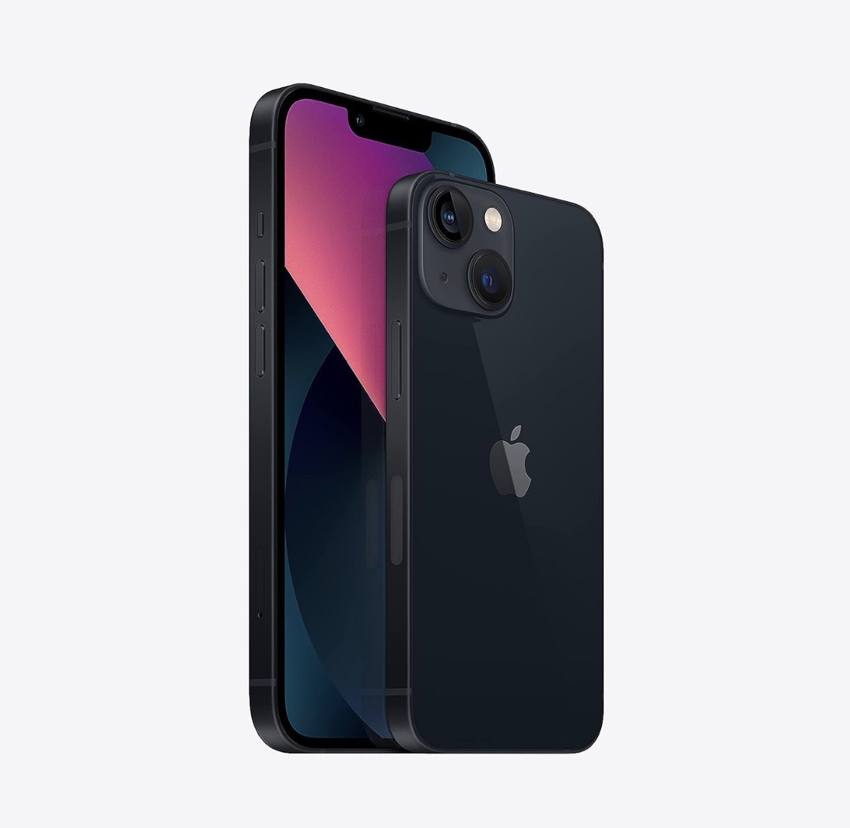 iPhone 13 Mini — back panel with diagonal dual-camera system and MagSafe