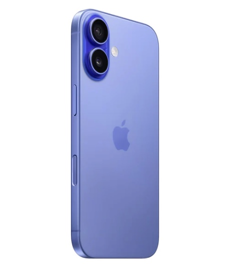 iPhone 16 — close-up of the 48MP Fusion dual-camera system
