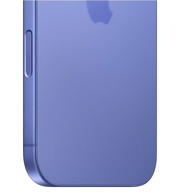 iPhone 16 — back panel and side profile
