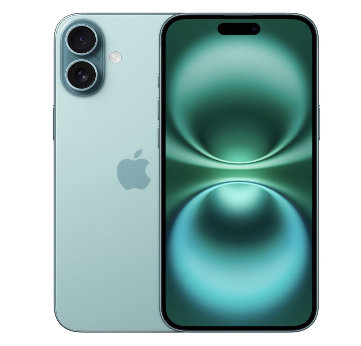 iPhone 16 Plus — aluminium frame side profile with Action button