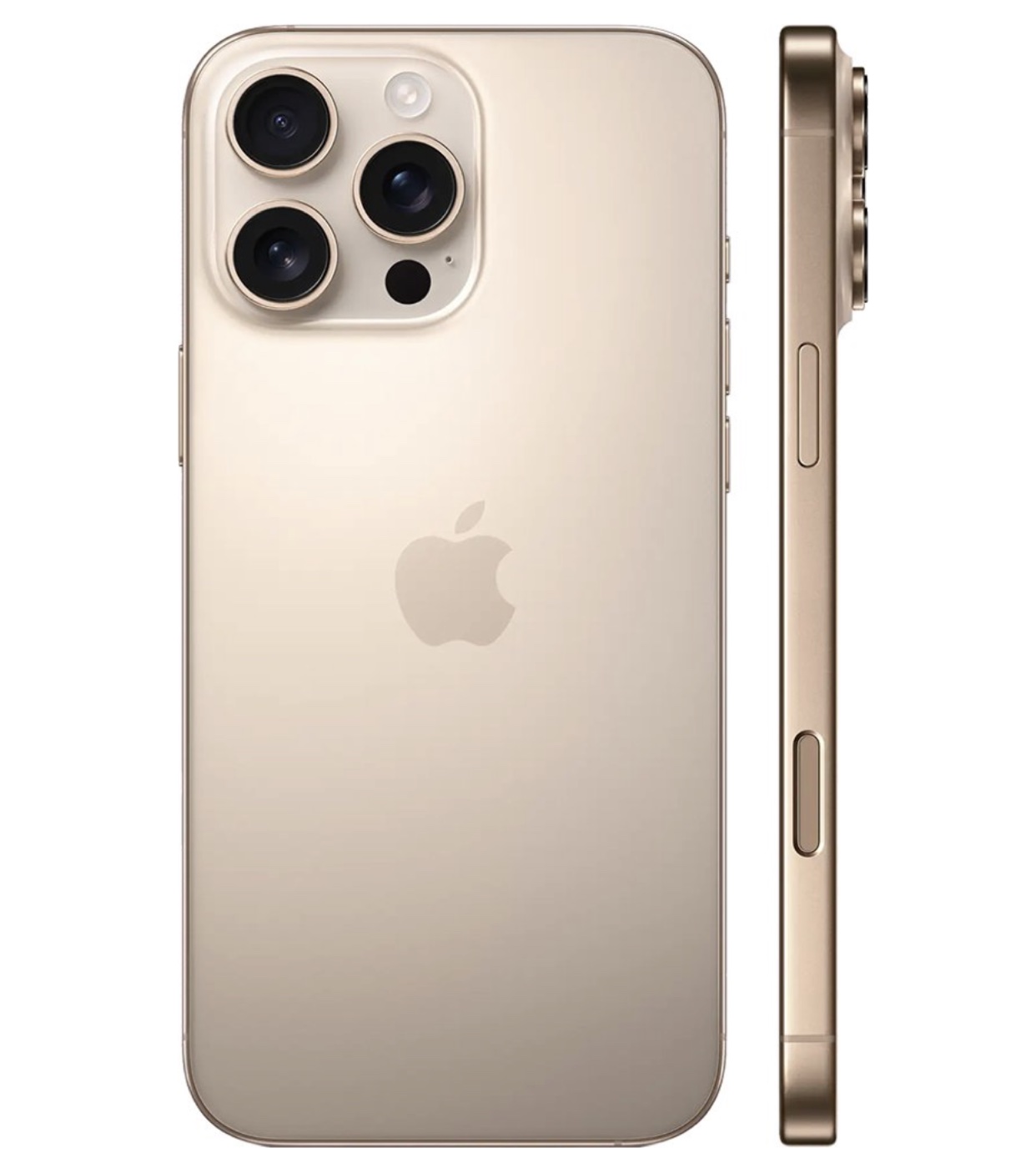 iPhone 16 Pro Max — close-up of the 48MP triple-camera system