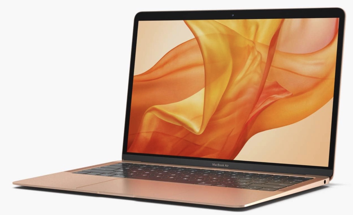 MacBook Air 13" (A2179) — open with 13.3-inch Retina display and Magic Keyboard