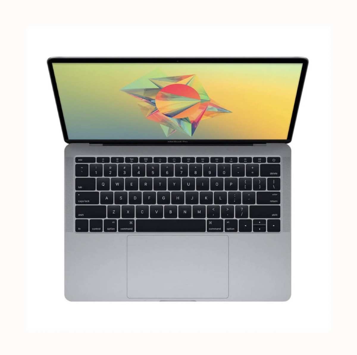 MacBook Pro 13" No Touch Bar (A1708) — open with Retina display and function key row above the keyboard