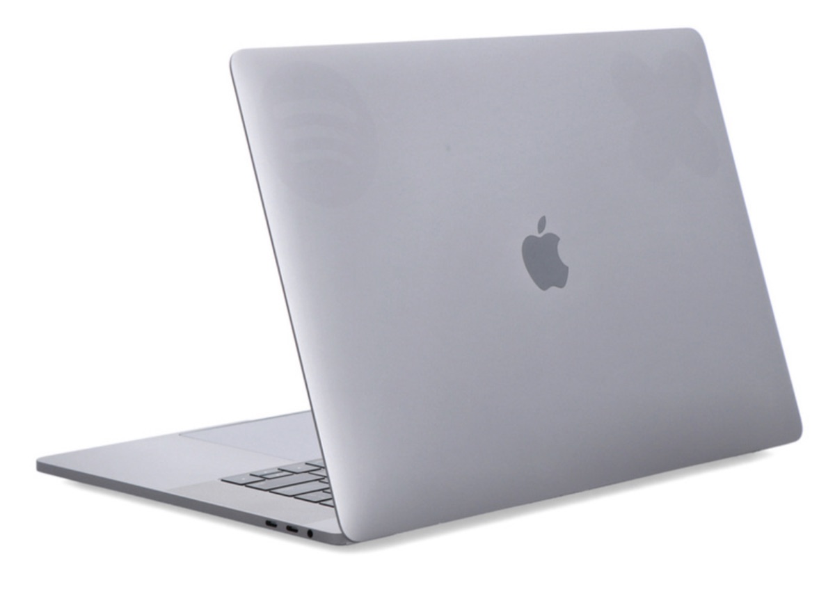 MacBook Pro 15" Touch Bar (A1707) — top-down view of full-size keyboard, Touch Bar and Force Touch trackpad