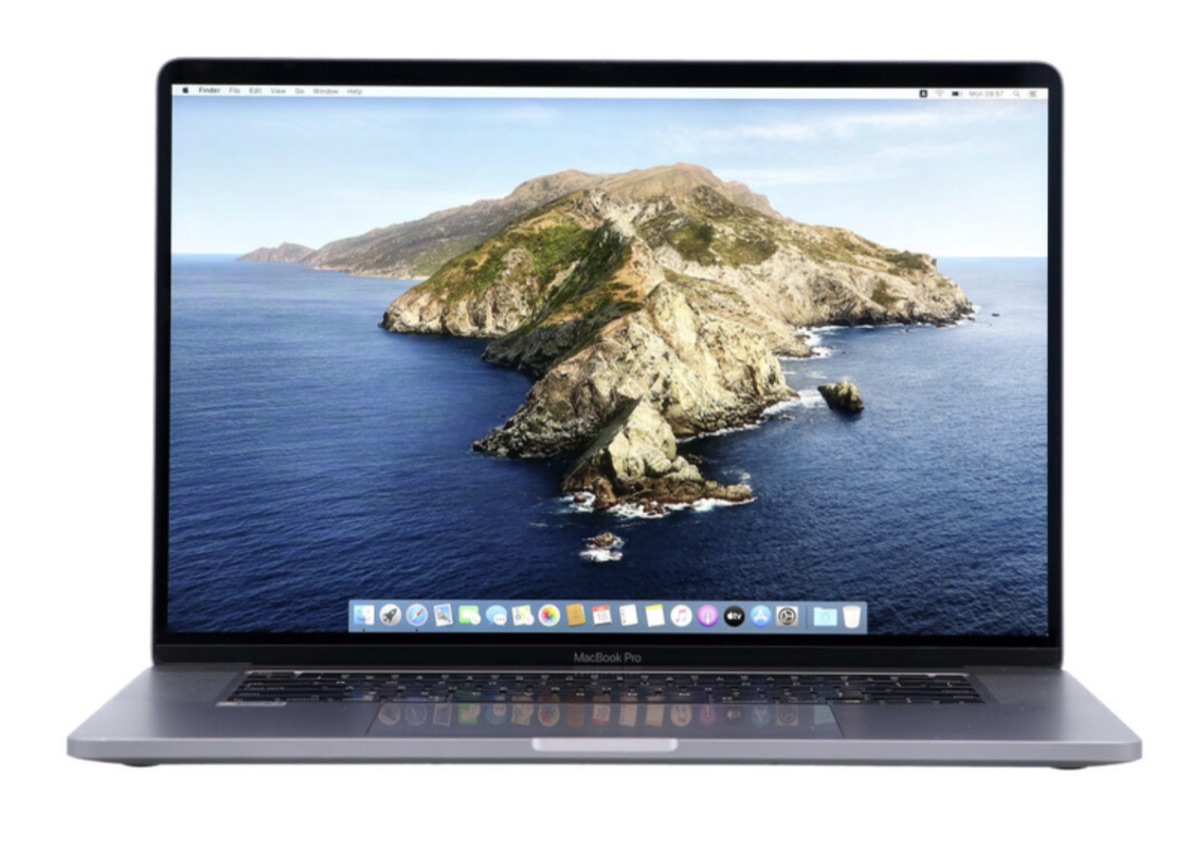 MacBook Pro 16" (A2141) — open with 16-inch Retina display, Touch Bar and Magic Keyboard